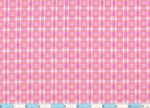 Deep Pink Embroidered Daisy
